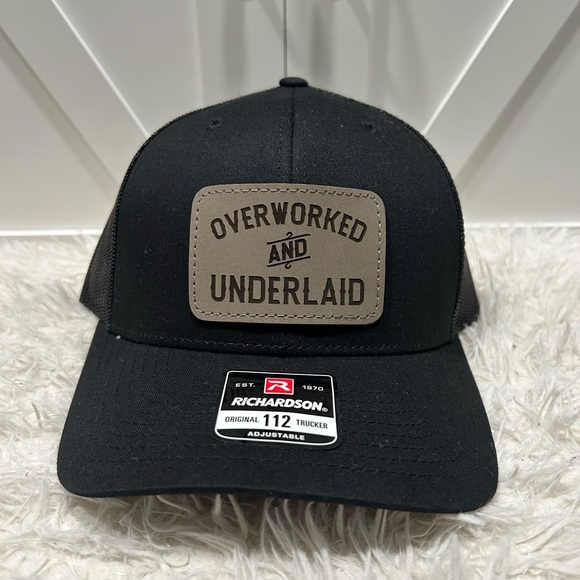 Trucker SnapBack Richardson 112 Hat. Overworked - Picture 2 of 2